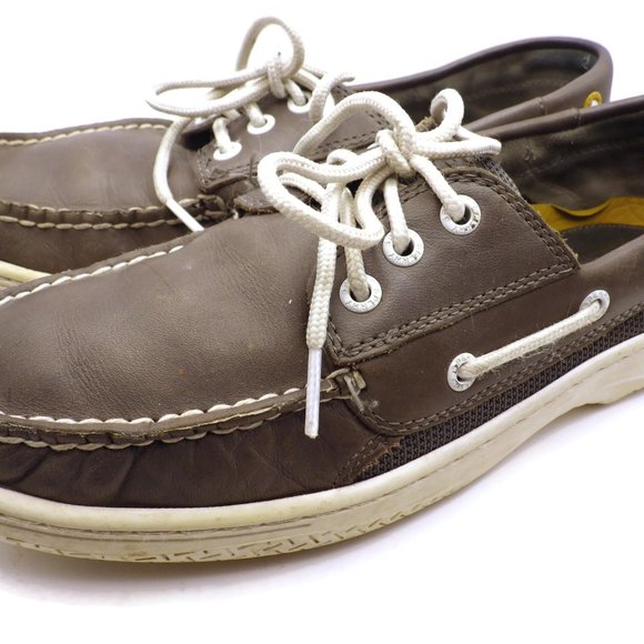Sperry Topsiders/ Medium Gray Leather/ Men's Size 9 - Picture 1 of 7